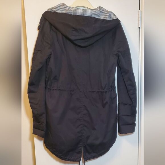 Small Vero Moda Black Utility Jacket with Hood Primula Parka High-low - Picture 12 of 12